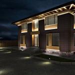 Фасадное освещение дома: особенности, технология и рекомендации Подсветка дома снаружи прожектором