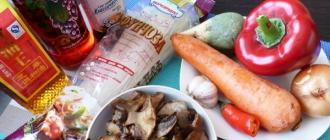 Фунчоза с грибами и овощами: пошаговый рецепт, особенности и отзывы Салат с фунчозой и шампиньонами рецепт
